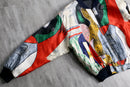 picasso pattern reversible blouson