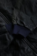 ”Timberland” black matte leather jacket.