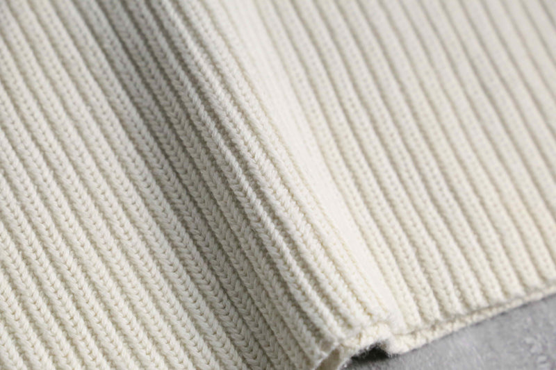 “Lauren Ralph Lauren” asymmetry shoulder button knit