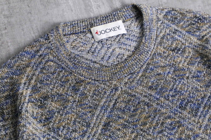 mix rhombus pattern loose knit