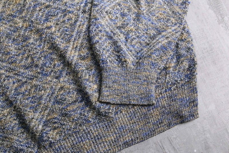 mix rhombus pattern loose knit