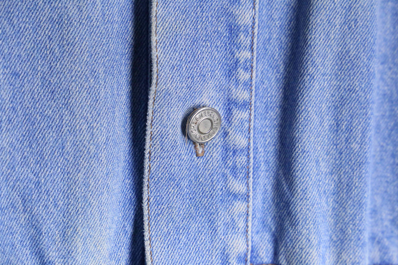 denim hoodie coverall jacket