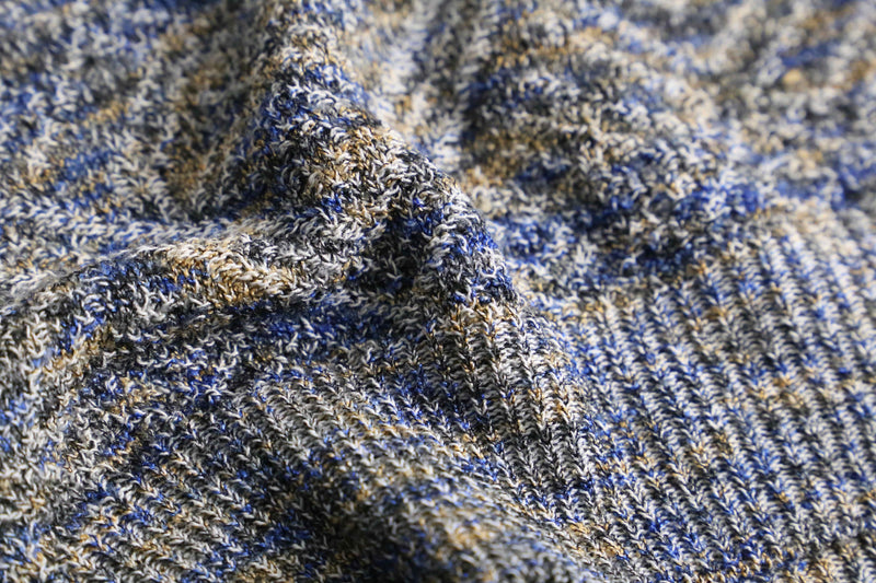 mix rhombus pattern loose knit