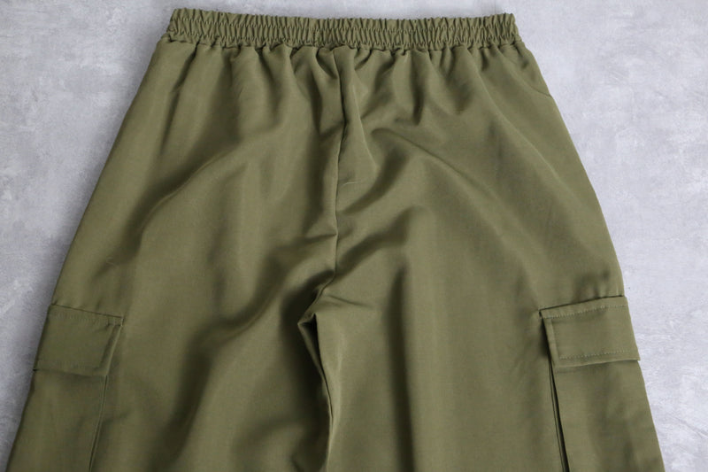 khaki easy cargo pants