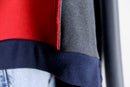 "Re:make" multi fabric asymmetry jacket