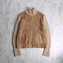 "Marlboro Classics" fake leather × knit switch design jacket