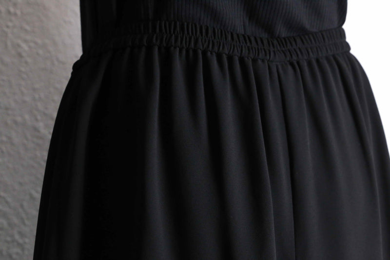 black sheer layered easy pants