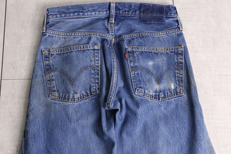 remake "再構築" knit patch work design denim pants