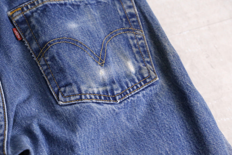 remake "再構築" knit patch work design denim pants