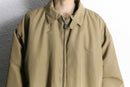 beige polyester chin strap drizzler jacket