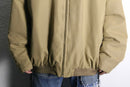 beige polyester chin strap drizzler jacket