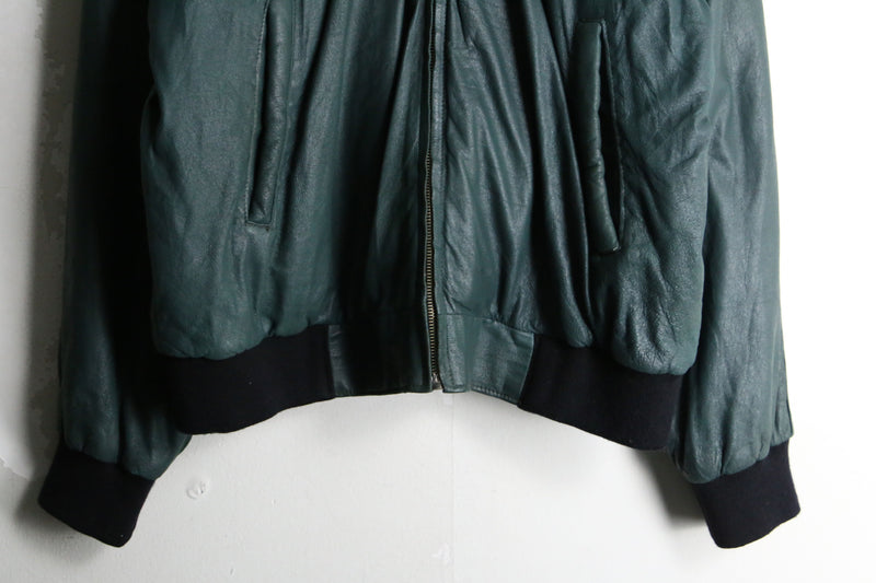 dark green full zip light jacket