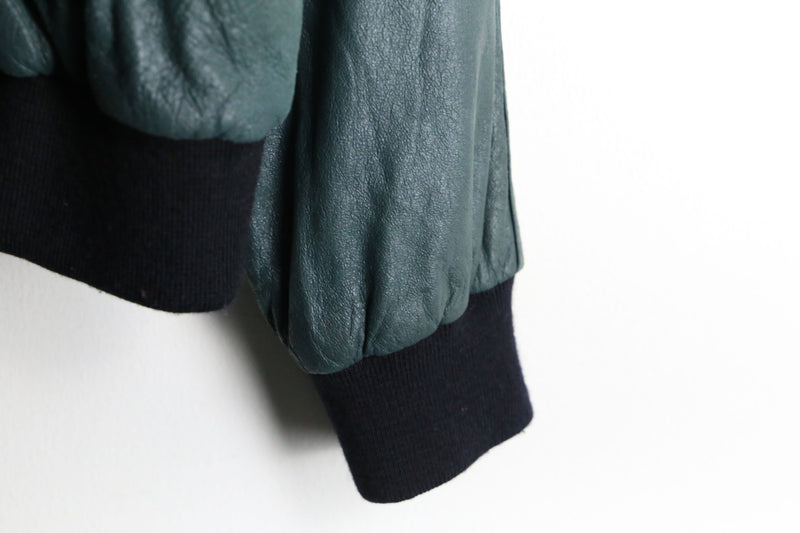 dark green full zip light jacket