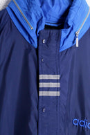"90's adidas" yellow line wind breaker