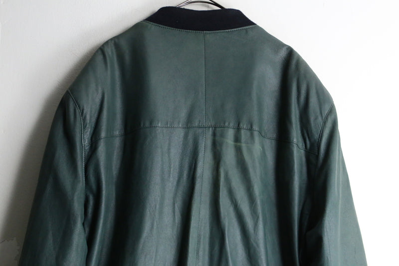 dark green full zip light jacket