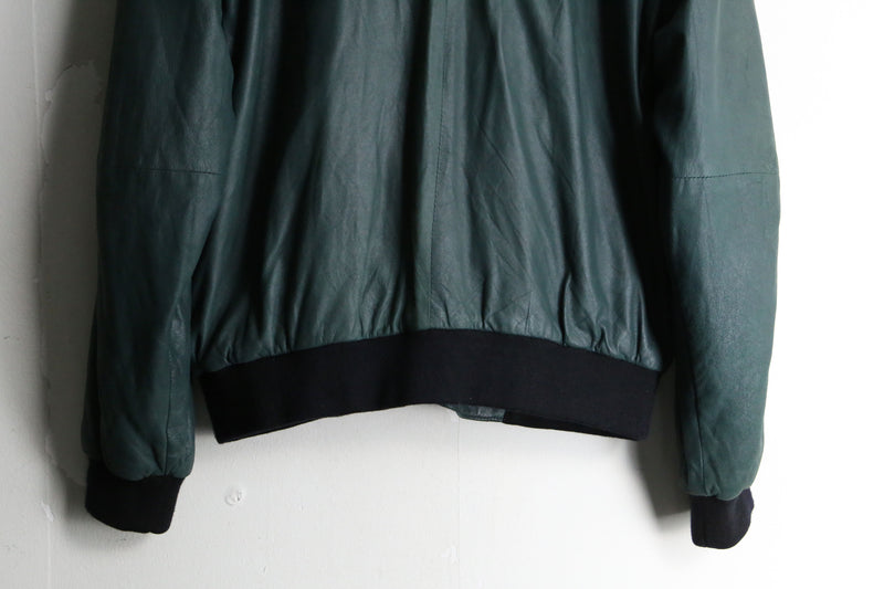 dark green full zip light jacket