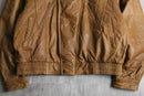 camel color layer design leather jacket