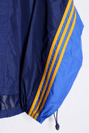 "90's adidas" yellow line wind breaker