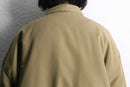 beige polyester chin strap drizzler jacket