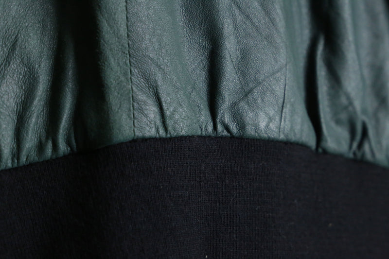 dark green full zip light jacket