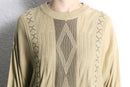 abstract diamond pattern knit