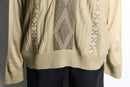 abstract diamond pattern knit