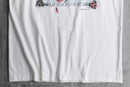 90's picture flame flower pattern Tee
