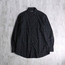 black paisley velour shirt