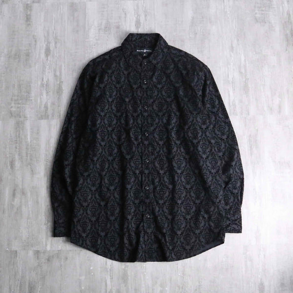 black paisley velour shirt