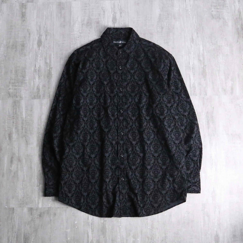 black paisley velour shirt