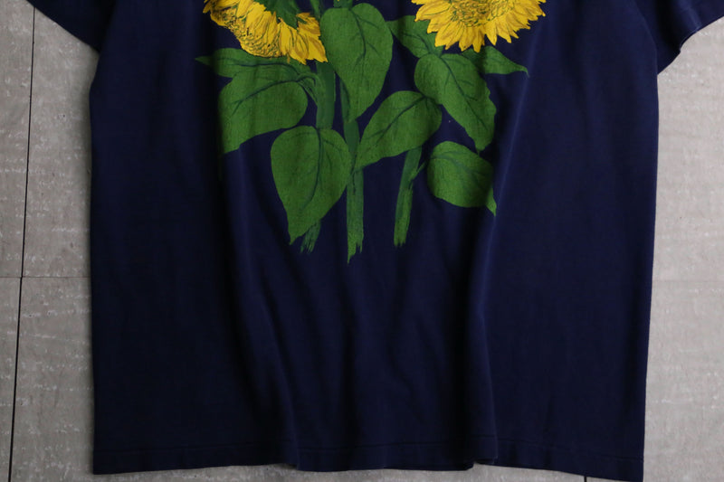 90‘s sunflower print cotton Tee