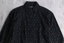 black paisley velour shirt