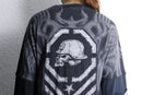 "Re:make" layered sleeve graphic tee