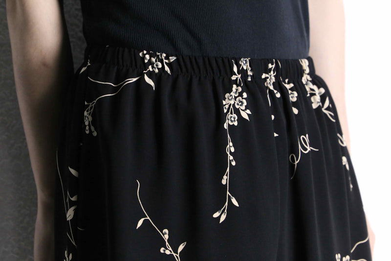 flower pattern easy wide slacks