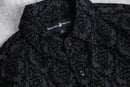 black paisley velour shirt