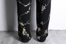 flower pattern easy wide slacks