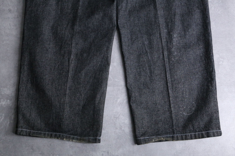 "SEAN JOHN" darkgray big size wide denim