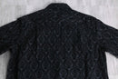 black paisley velour shirt