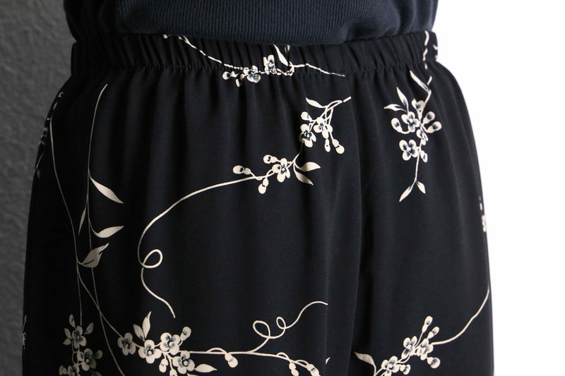 flower pattern easy wide slacks