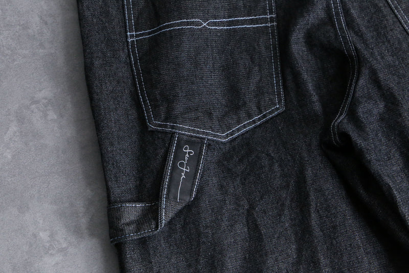 "SEAN JOHN" darkgray big size wide denim