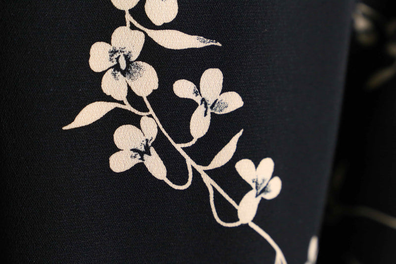 flower pattern easy wide slacks