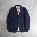 70's contrast stitch stripe tailored jacket