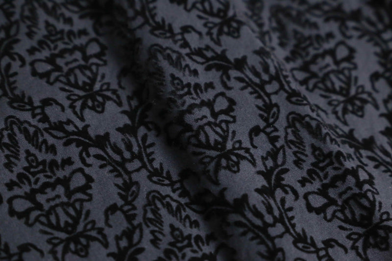 black paisley velour shirt