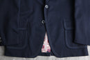 70's contrast stitch stripe tailored jacket