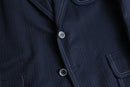 70's contrast stitch stripe tailored jacket
