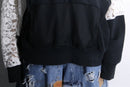 "Re:make" lace docking hoodie