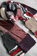 ''Re:make''patchwork knit muffler