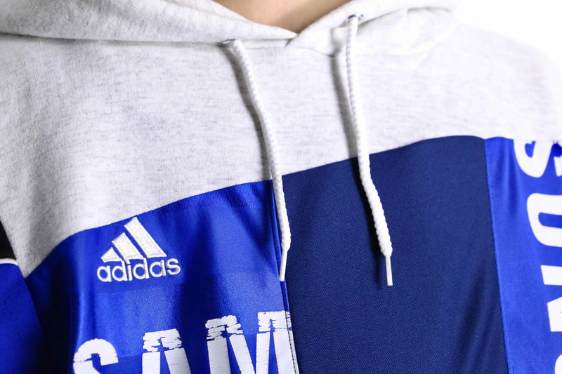 "Re:make" track×sweat docking dolman big hoodie