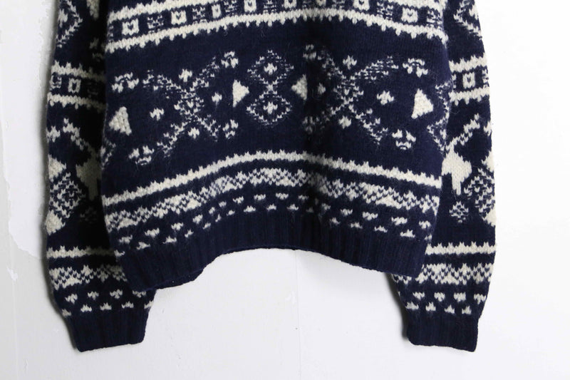 "woolrich" nordic pattern wool knit