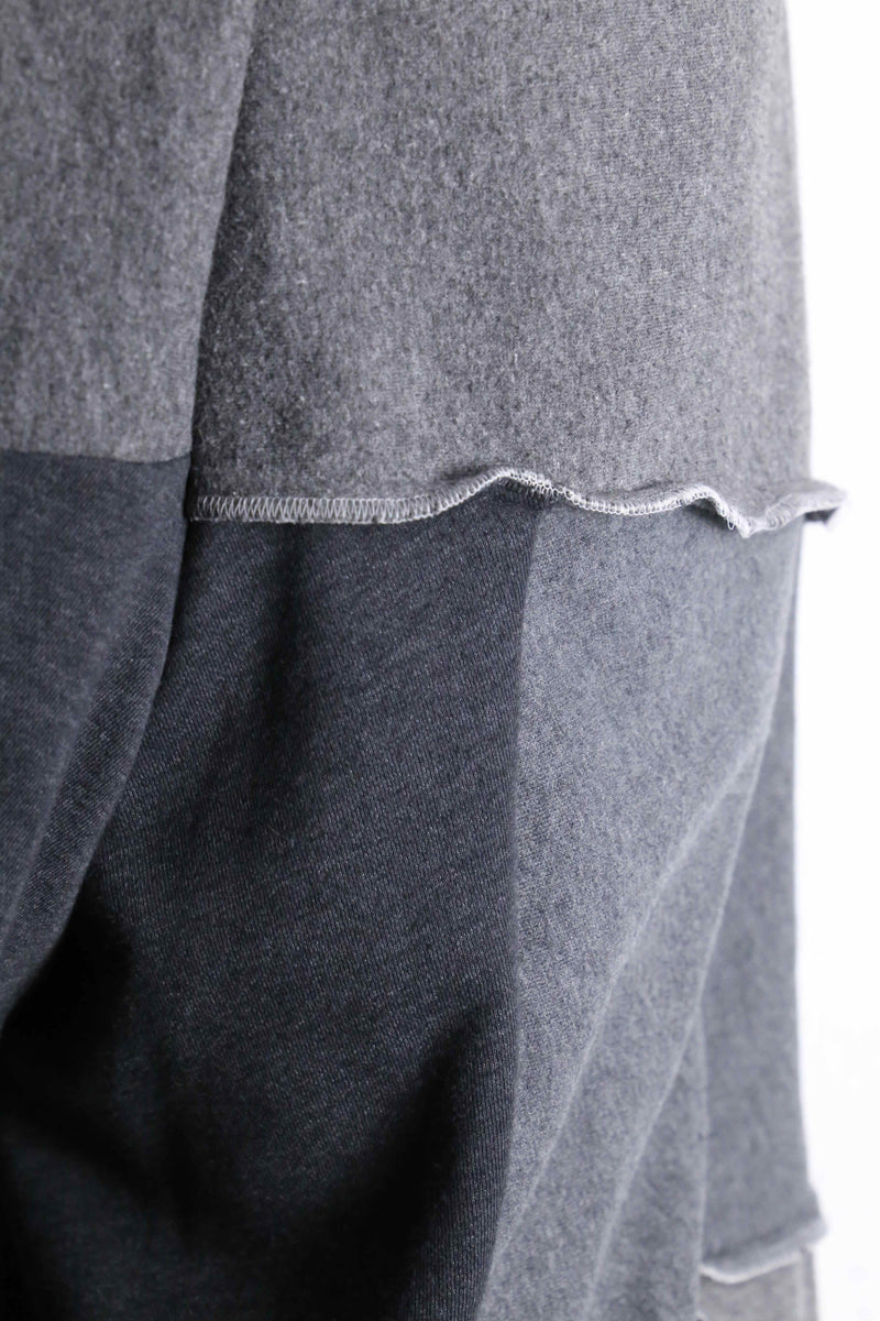 "Re:make" patchwork super buggy darkgray sweat pants